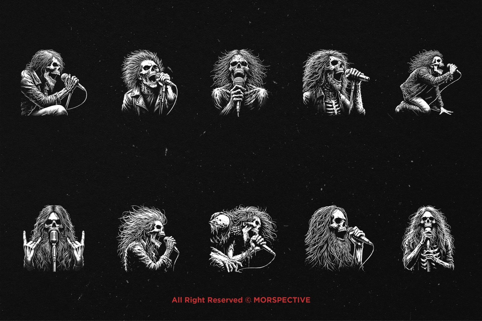 10 Bundle Dark Art Skull Vocalist 5 10 Bundle Dark Art Skull Vocalist - Image 5